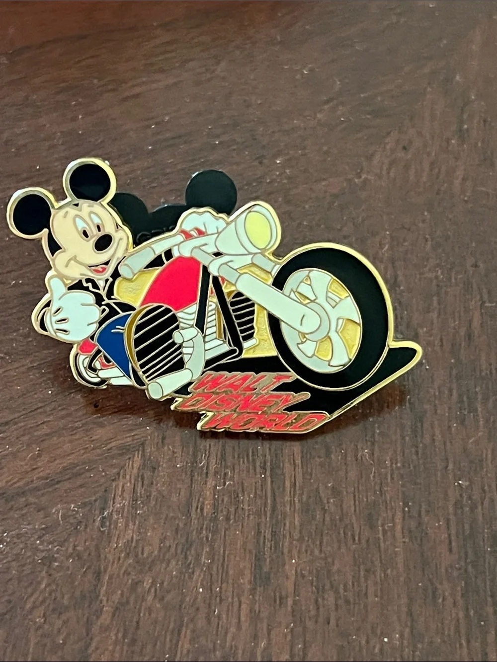Disney Mickey Mouse Motorcycle Enamel Pin